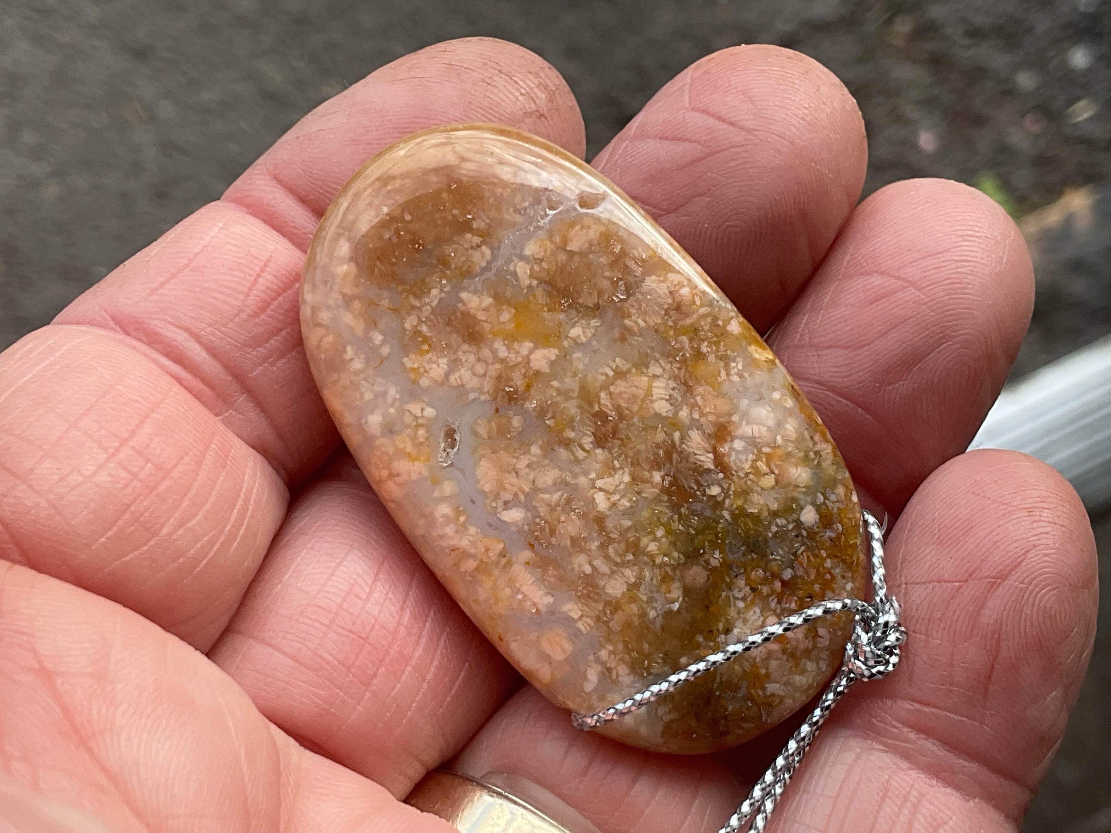 20g Heavily Included Quartz Pendant 2A