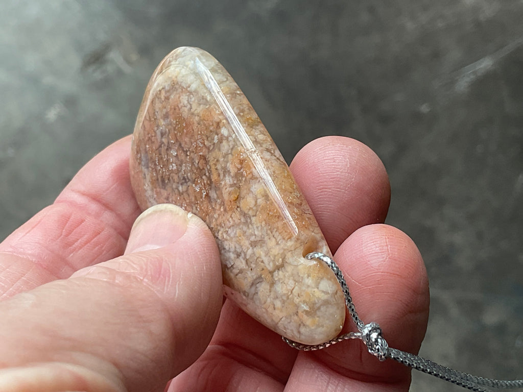 30g Heavily Included Quartz Pendant 4A