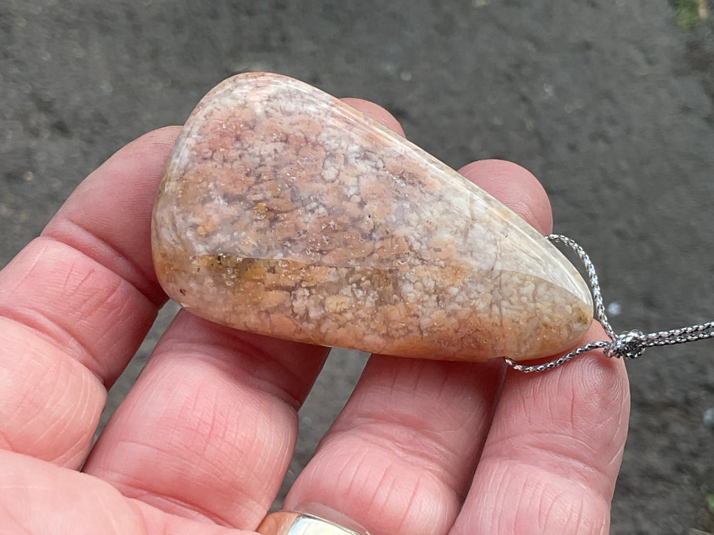 30g Heavily Included Quartz Pendant 4A