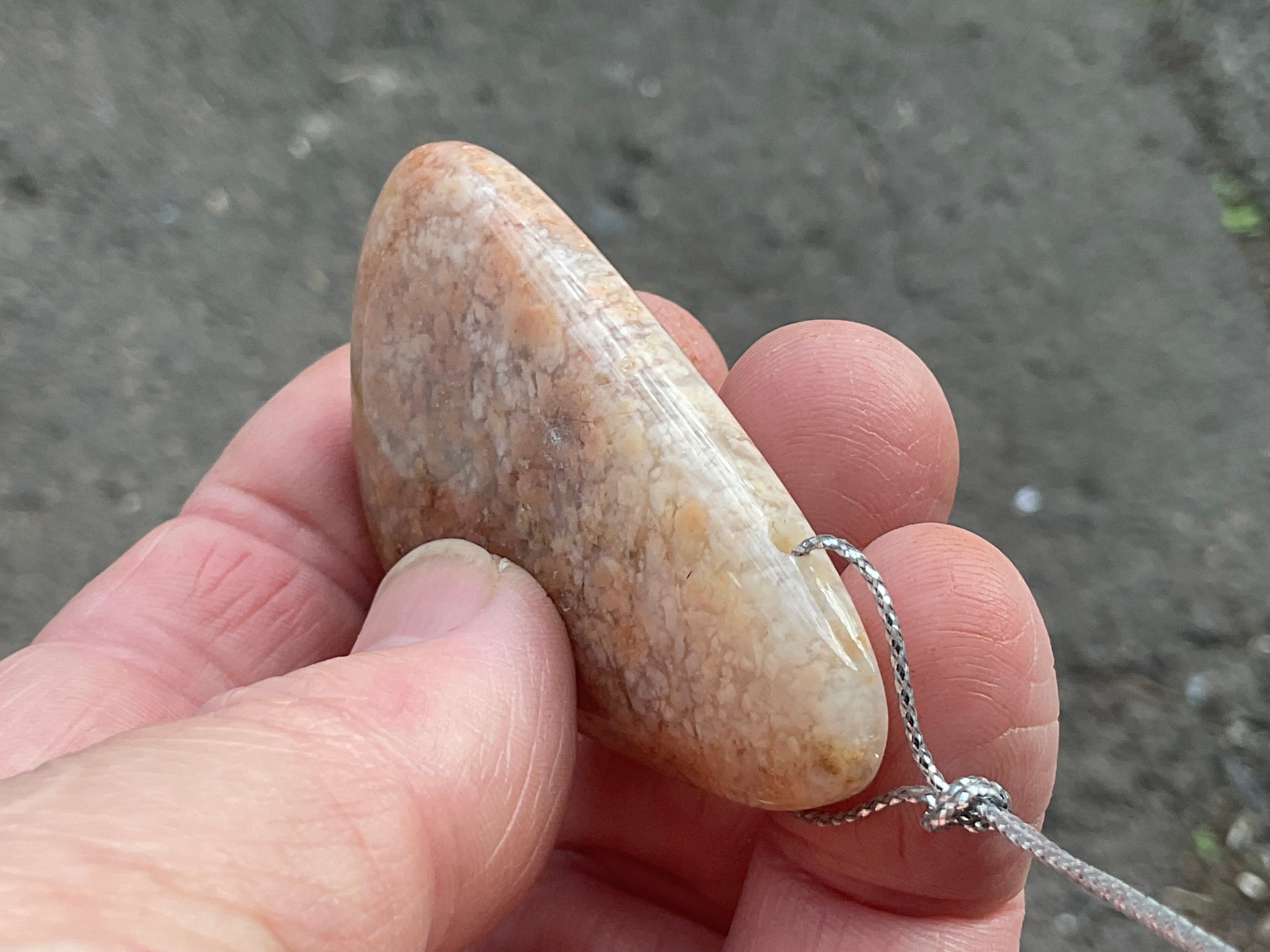 30g Heavily Included Quartz Pendant 4A