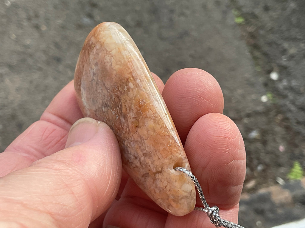 30g Heavily Included Quartz Pendant 4A