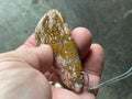 38g Heavily Included Quartz Pendant 5A