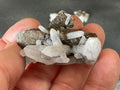 34g Clear Quartz Points on Brown Calcite Specimen 2A from Fujian, China