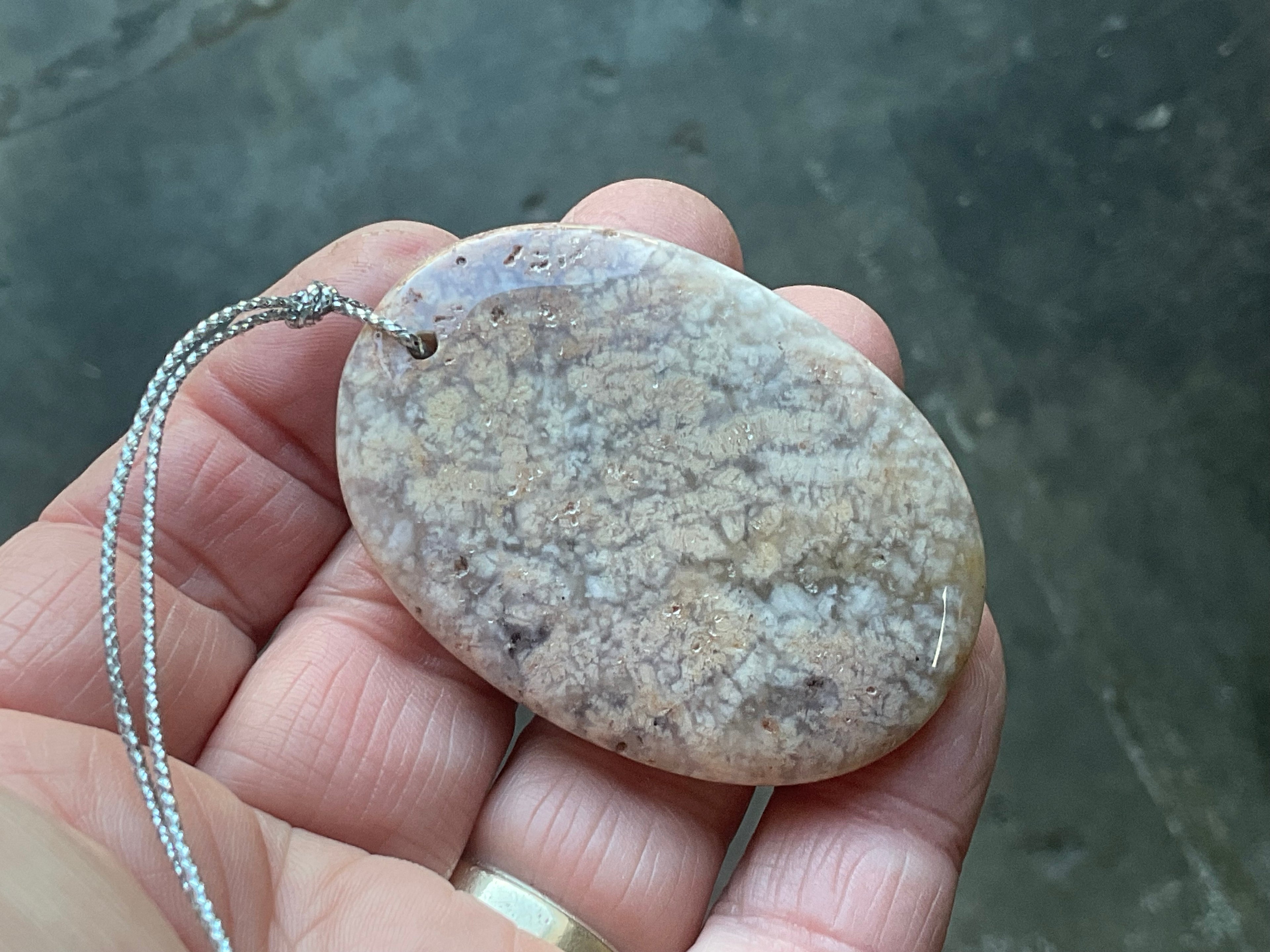 29g Heavily Included Quartz Pendant 1B