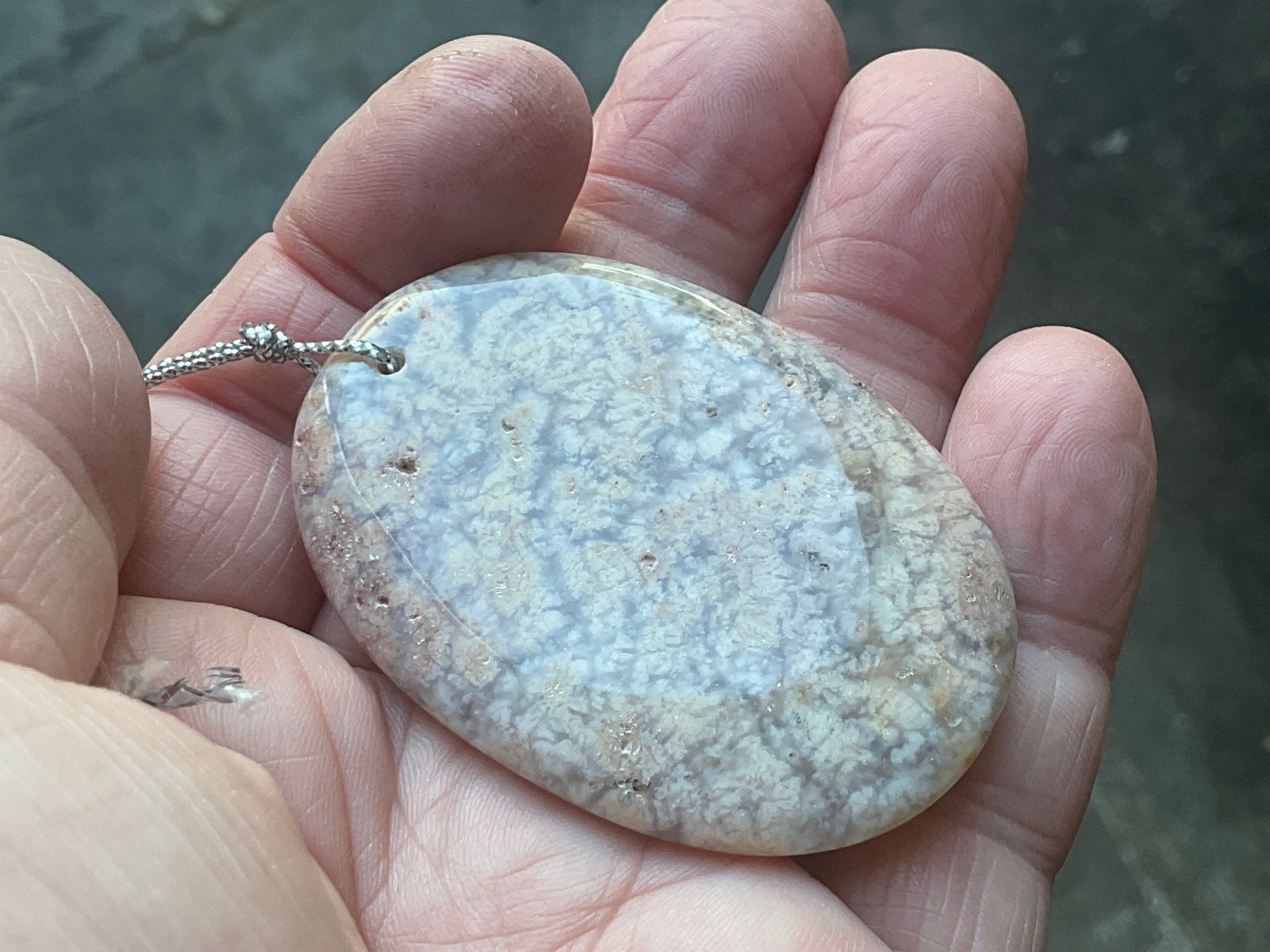 29g Heavily Included Quartz Pendant 1B