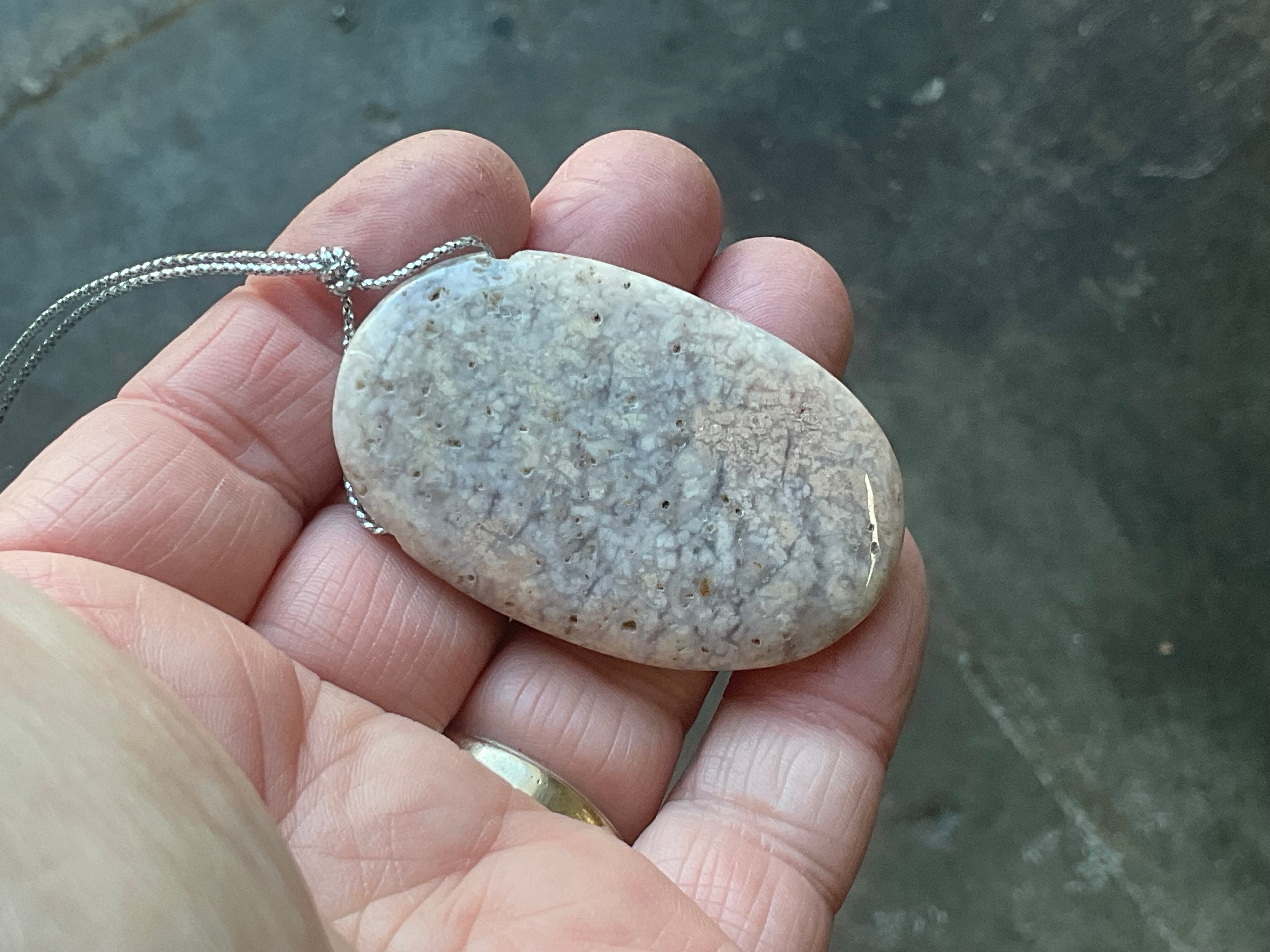 25g Heavily Included Quartz Pendant 2B