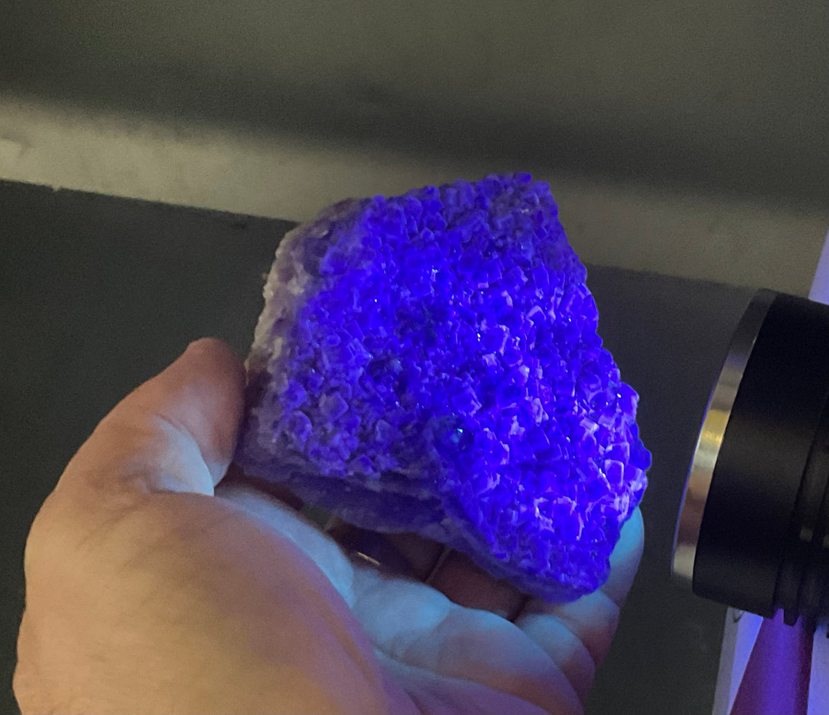 281g Purple Fluorite with Quartz Specimen 2B from Fujian, China