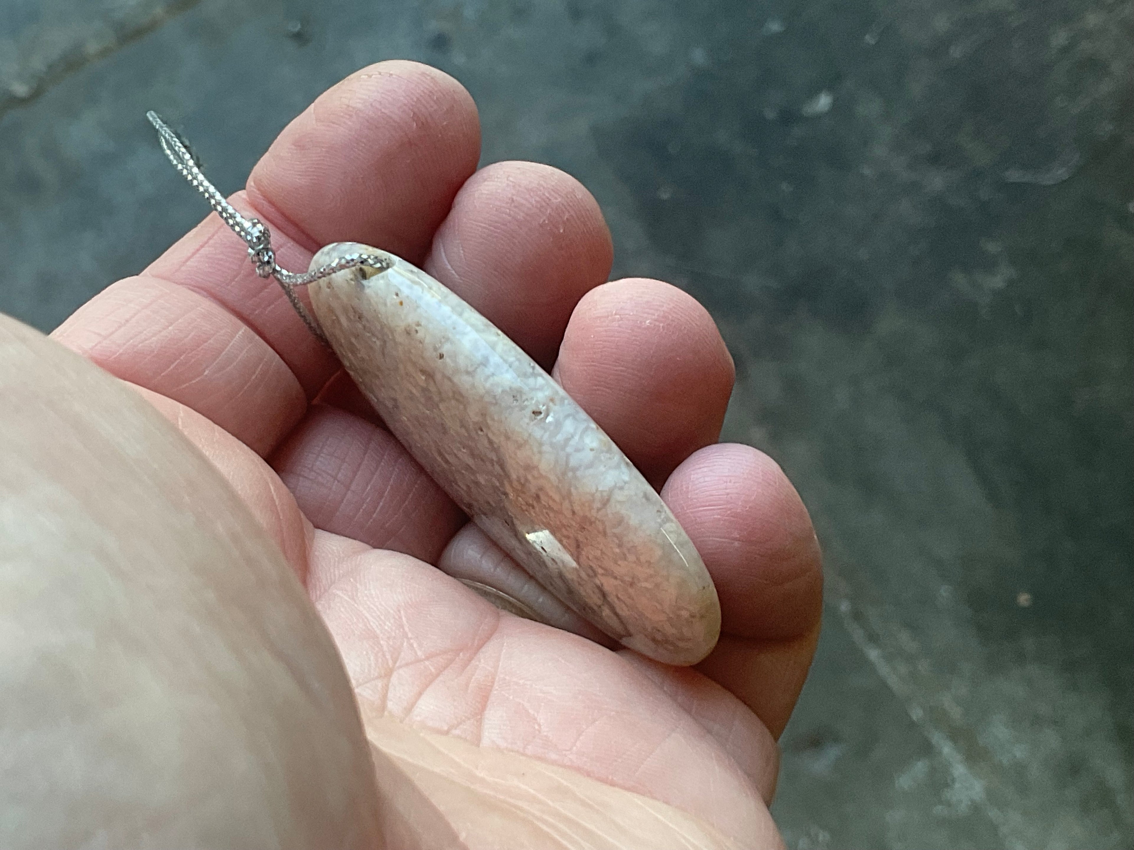 25g Heavily Included Quartz Pendant 2B