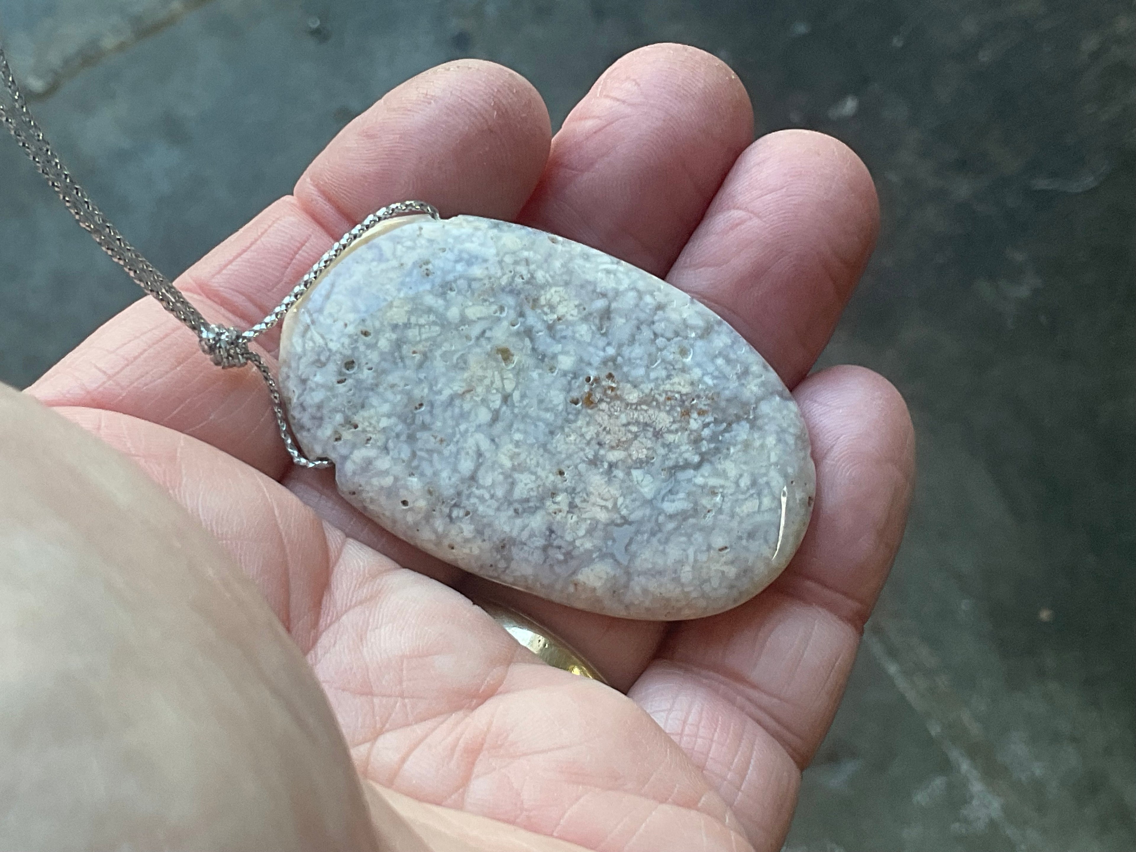25g Heavily Included Quartz Pendant 2B