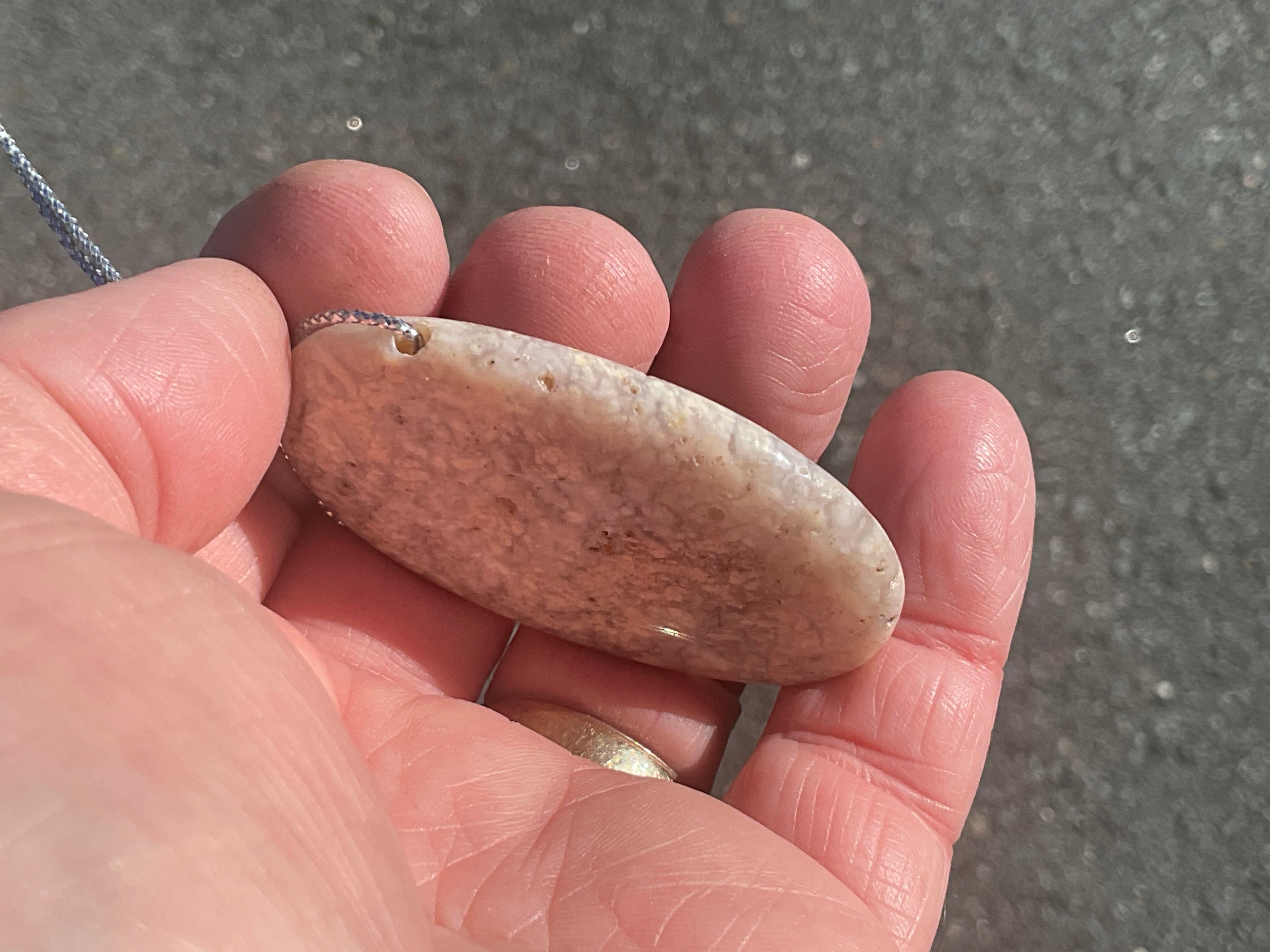 25g Heavily Included Quartz Pendant 2B