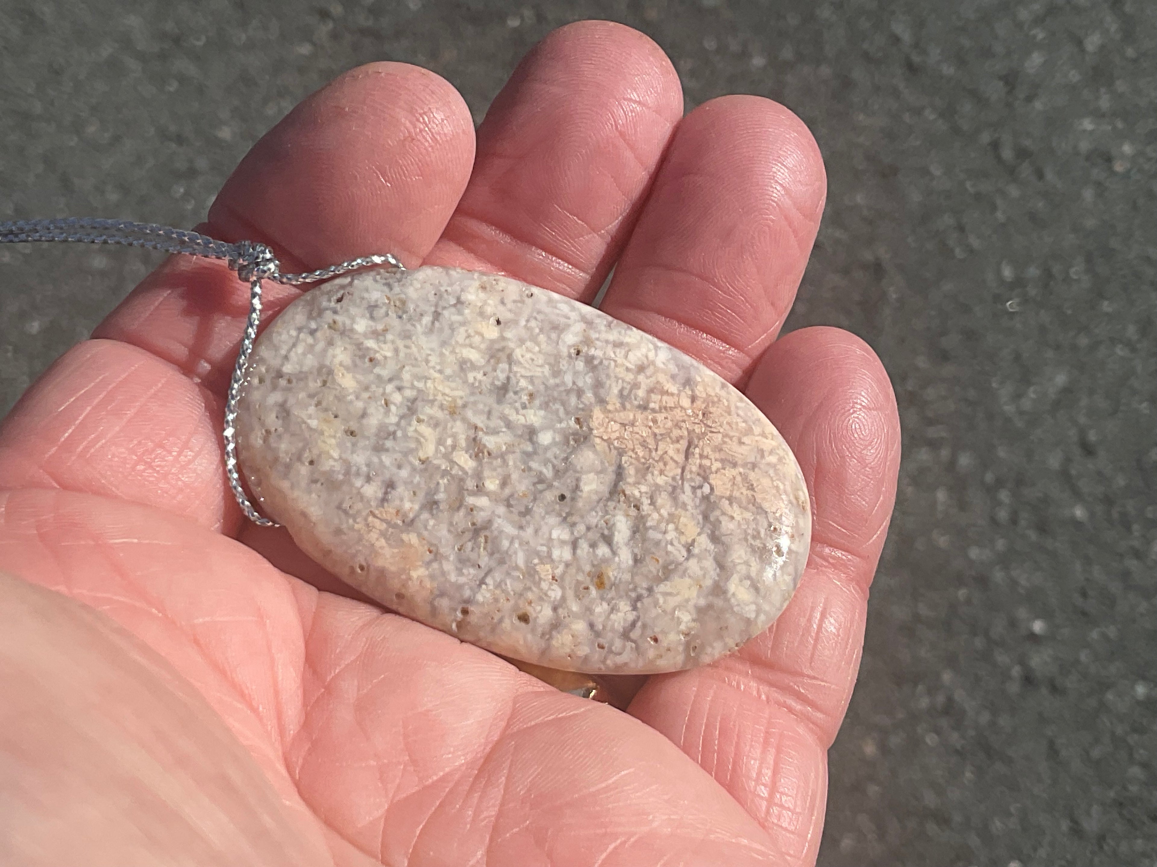 25g Heavily Included Quartz Pendant 2B