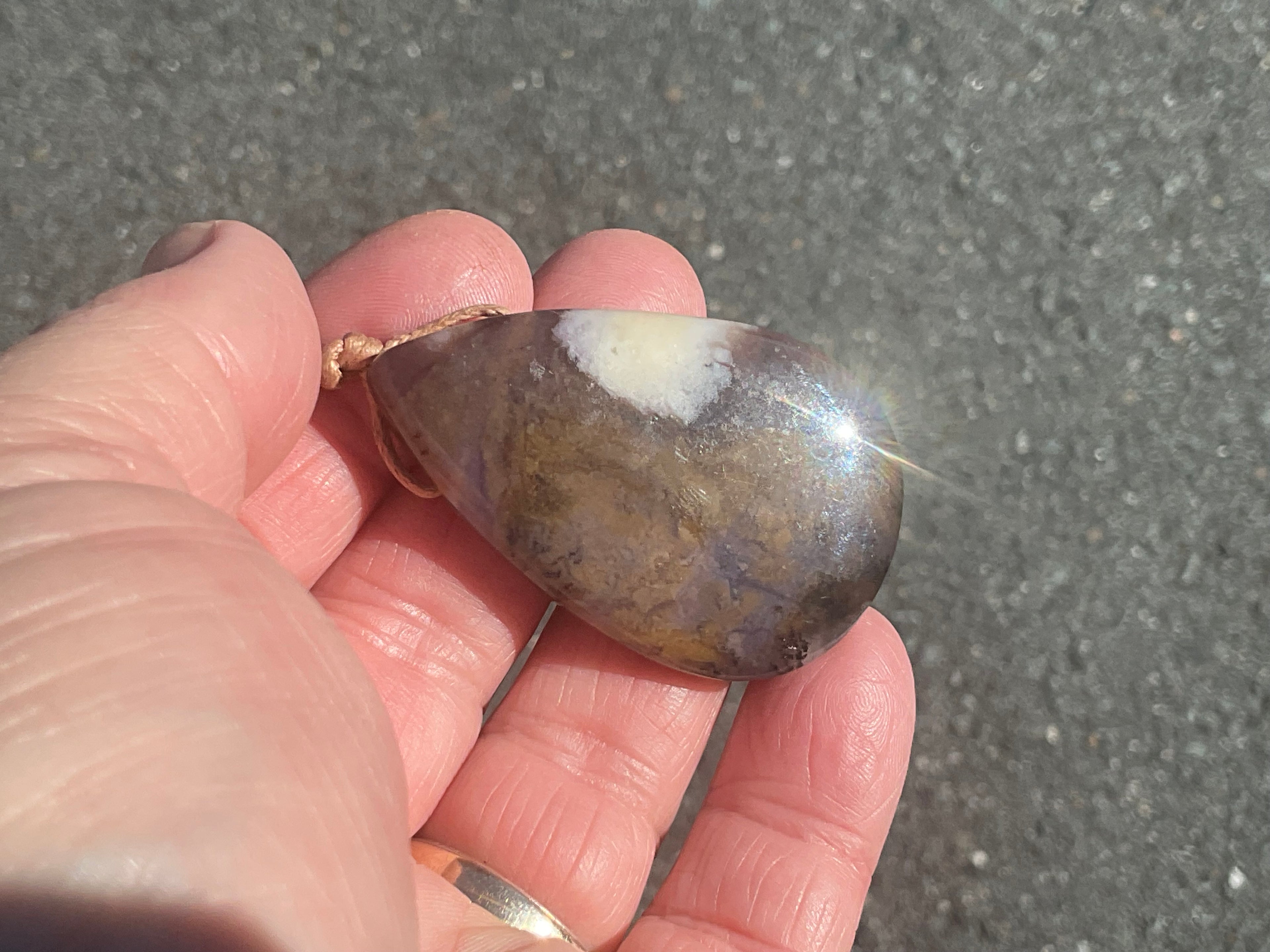 21g Heavily Included Quartz Pendant