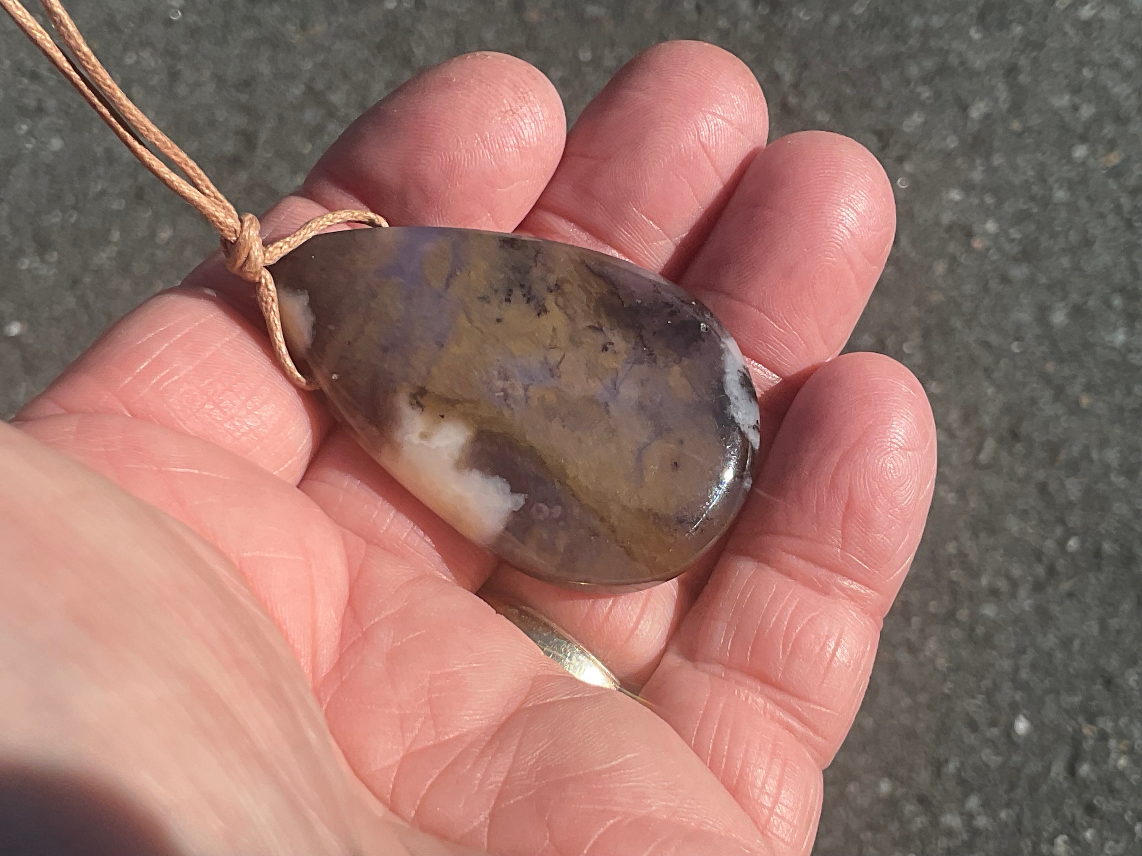 21g Heavily Included Quartz Pendant
