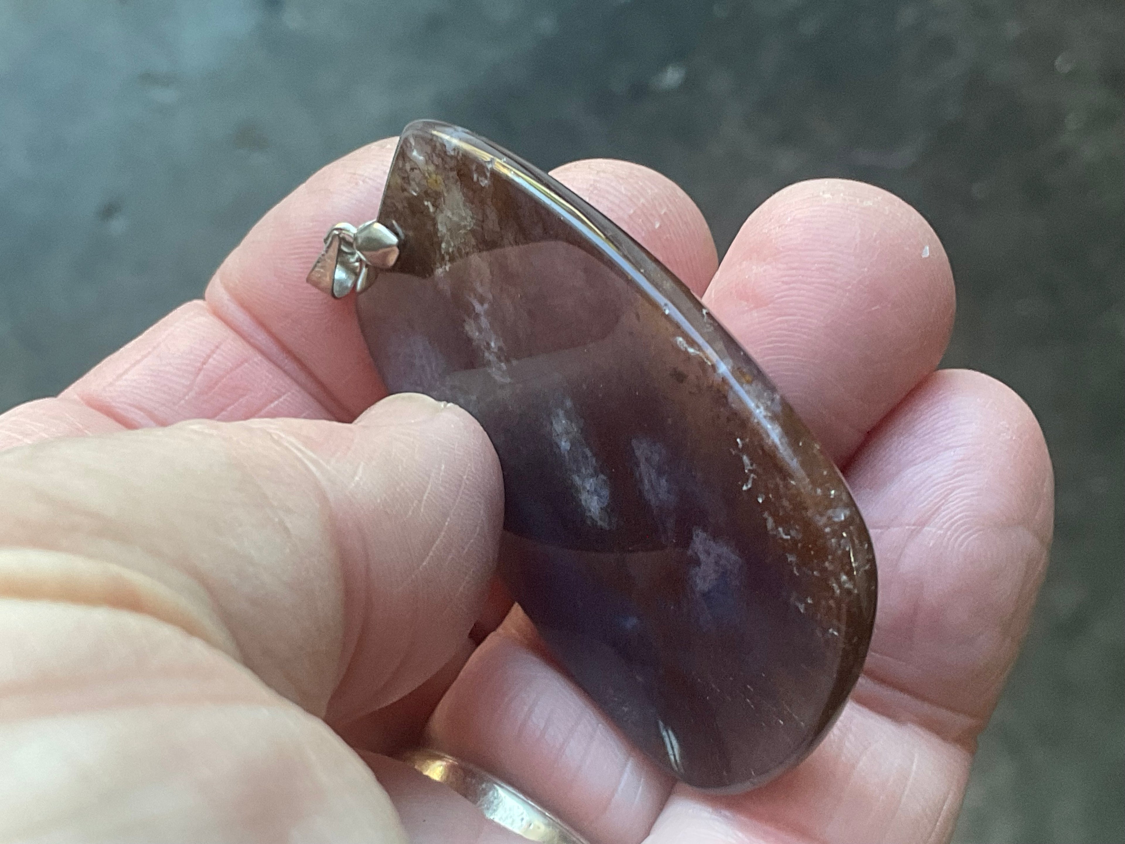 23g Heavily Included Quartz Pendant
