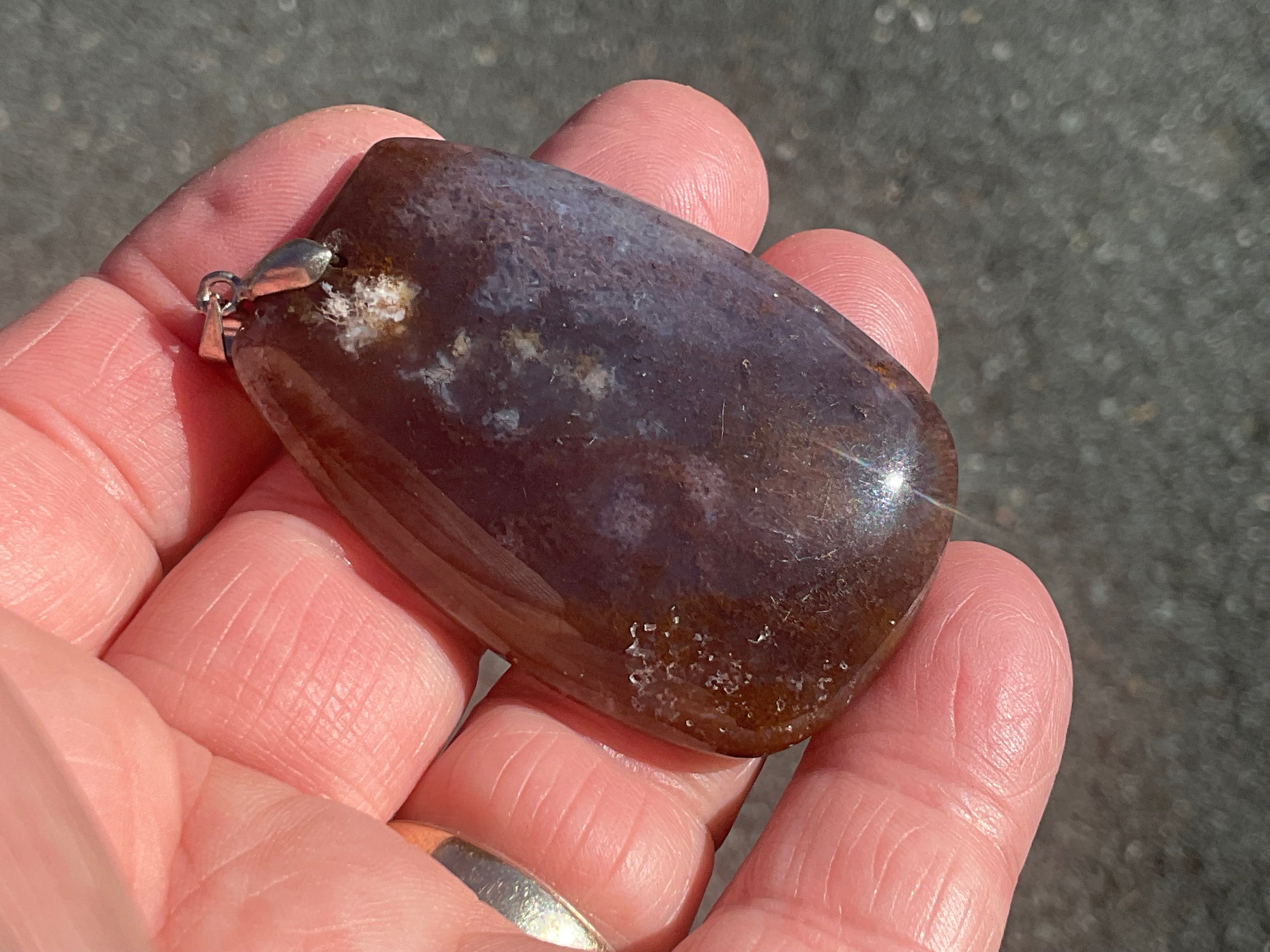 23g Heavily Included Quartz Pendant