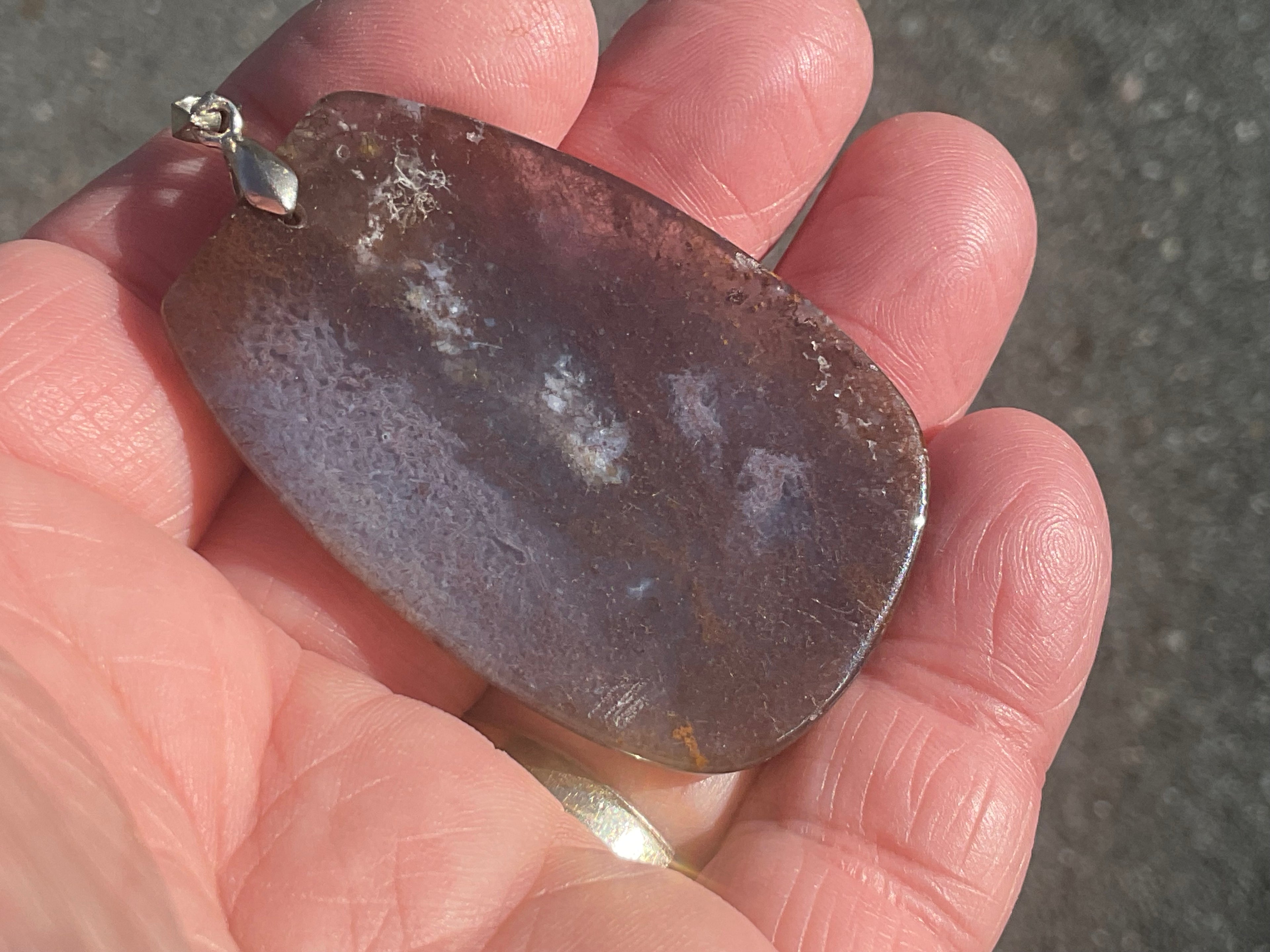23g Heavily Included Quartz Pendant