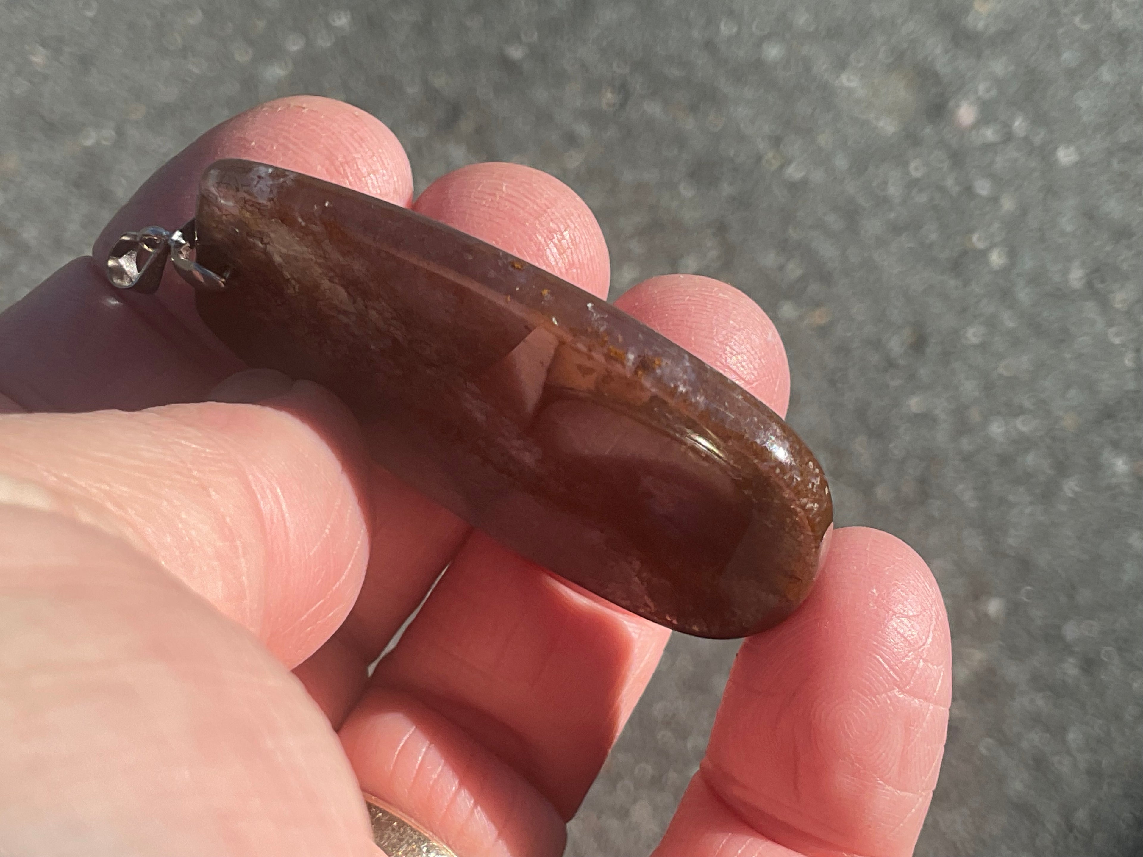 23g Heavily Included Quartz Pendant