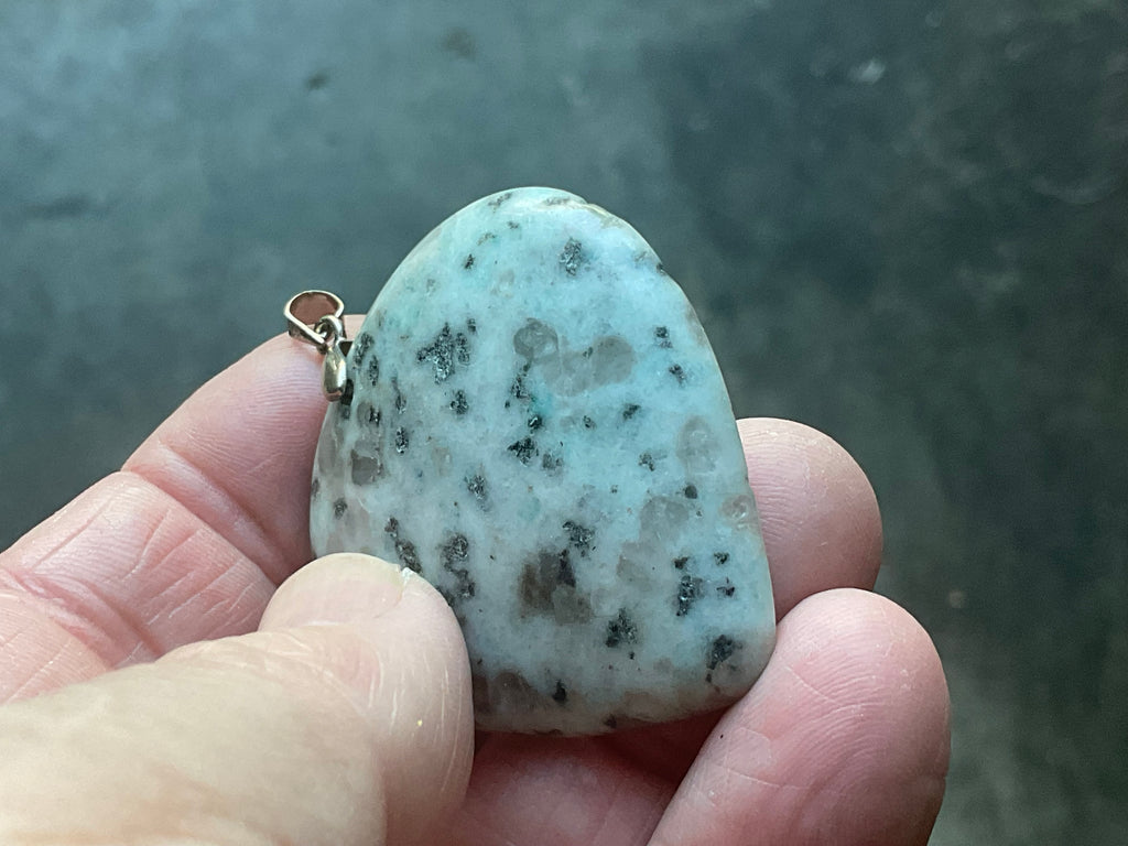 19g Kiwi Jasper Heart Pendant