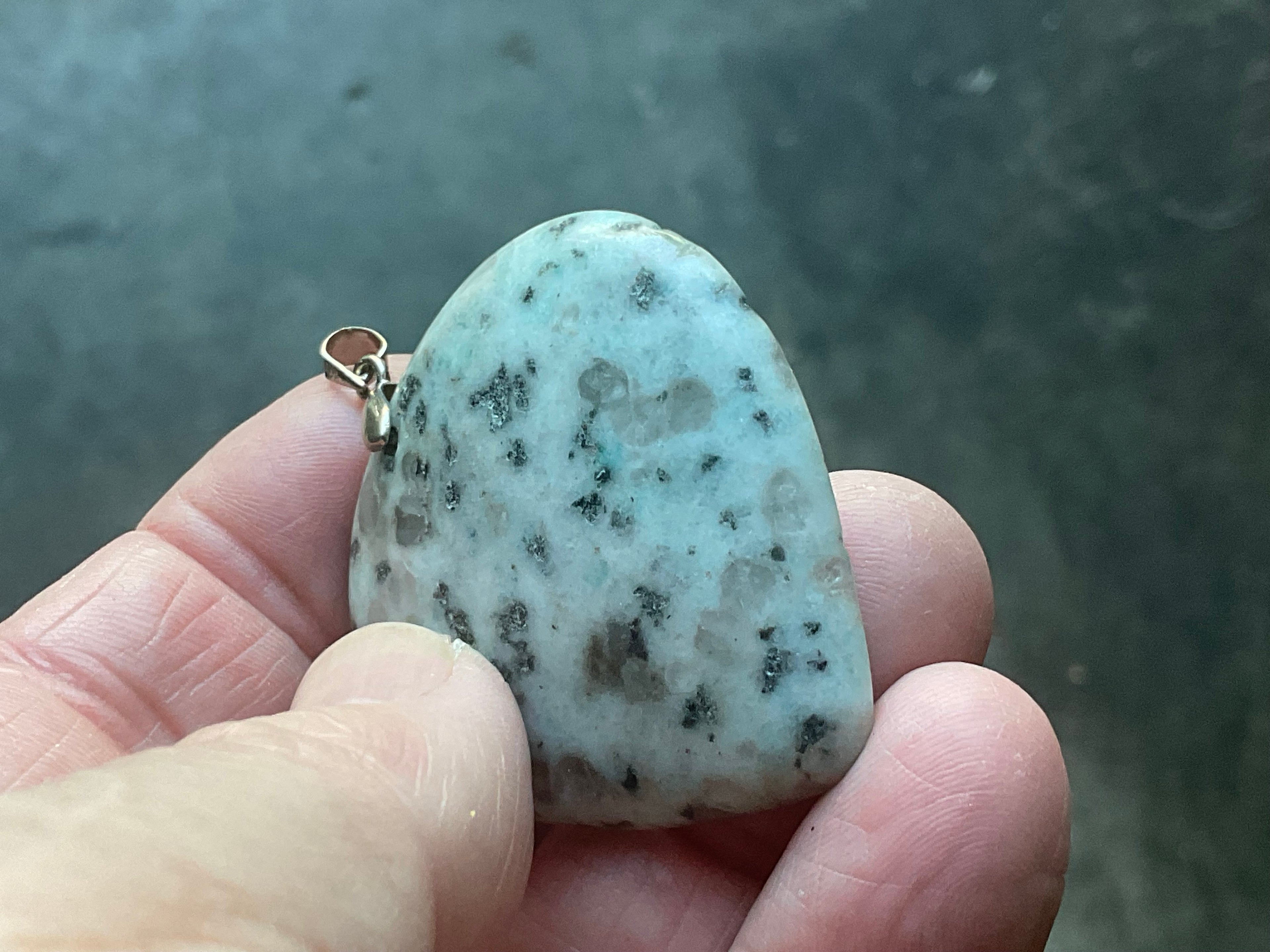 19g Kiwi Jasper Heart Pendant