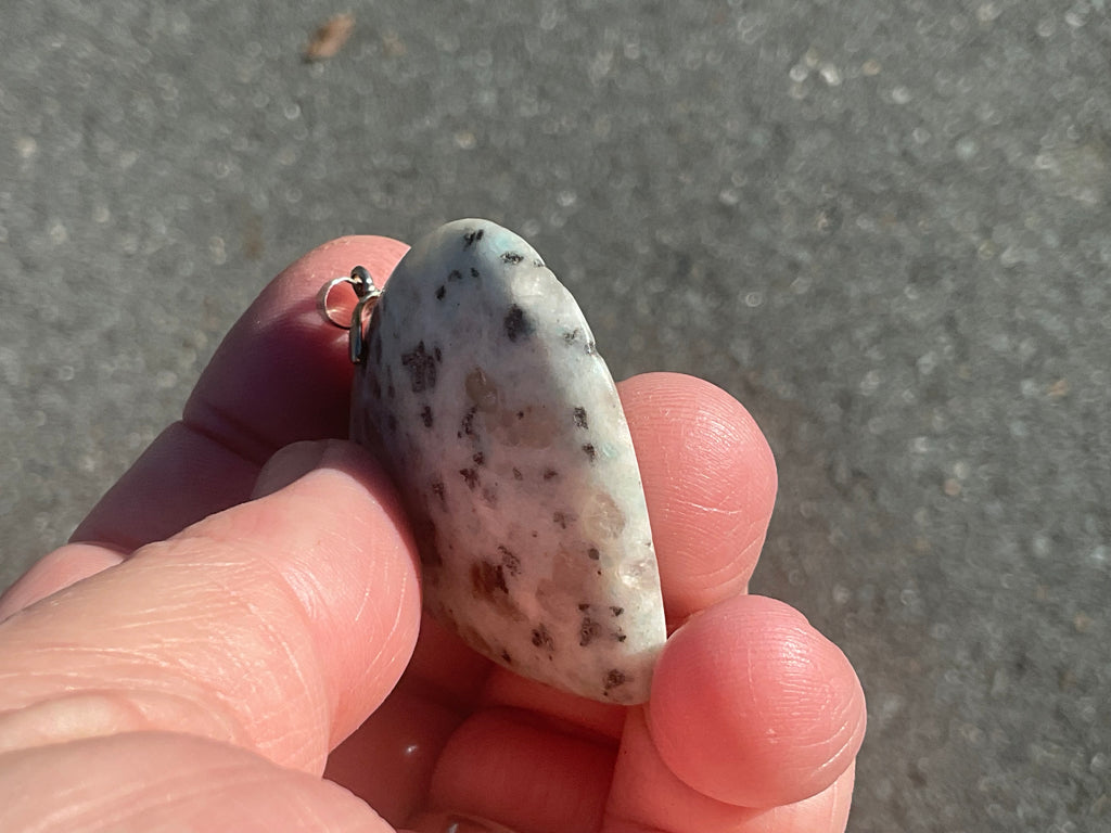 19g Kiwi Jasper Heart Pendant