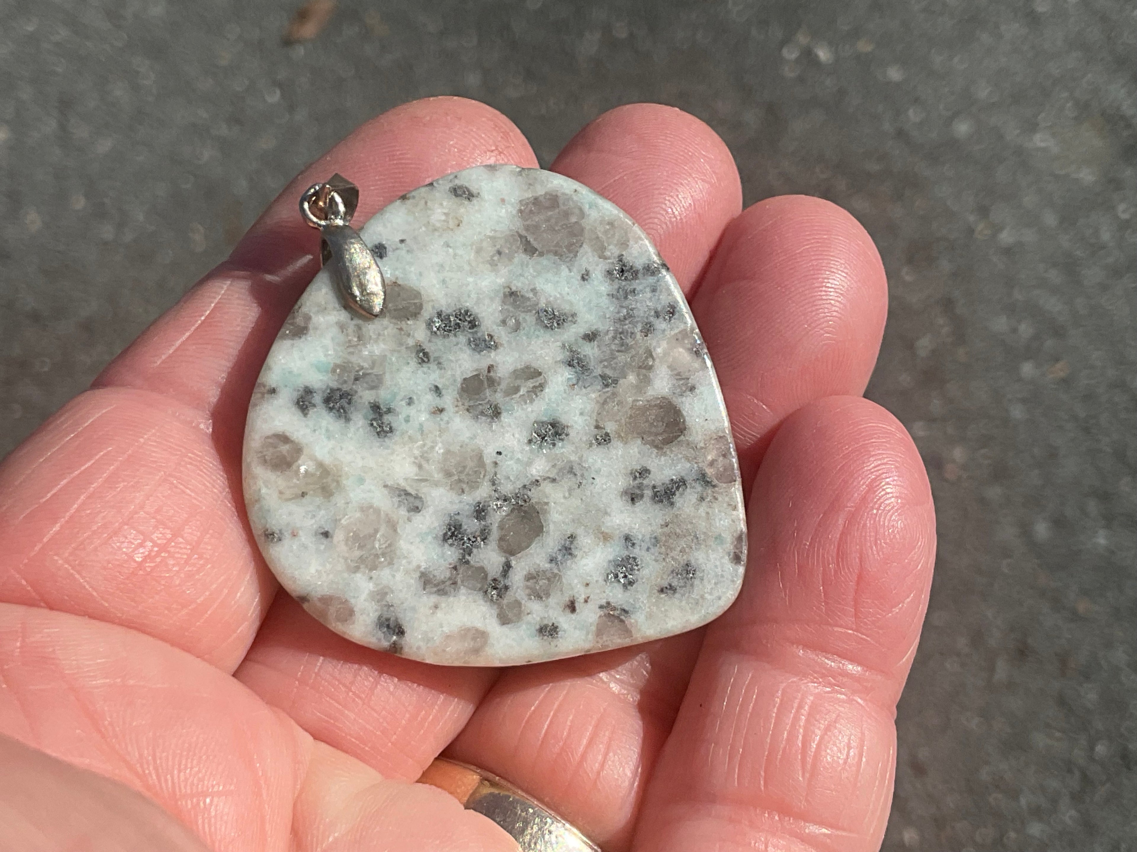 19g Kiwi Jasper Heart Pendant