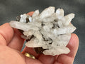 108g Clear Quartz Points on Brown Calcite Specimen 5A from Fujian, China