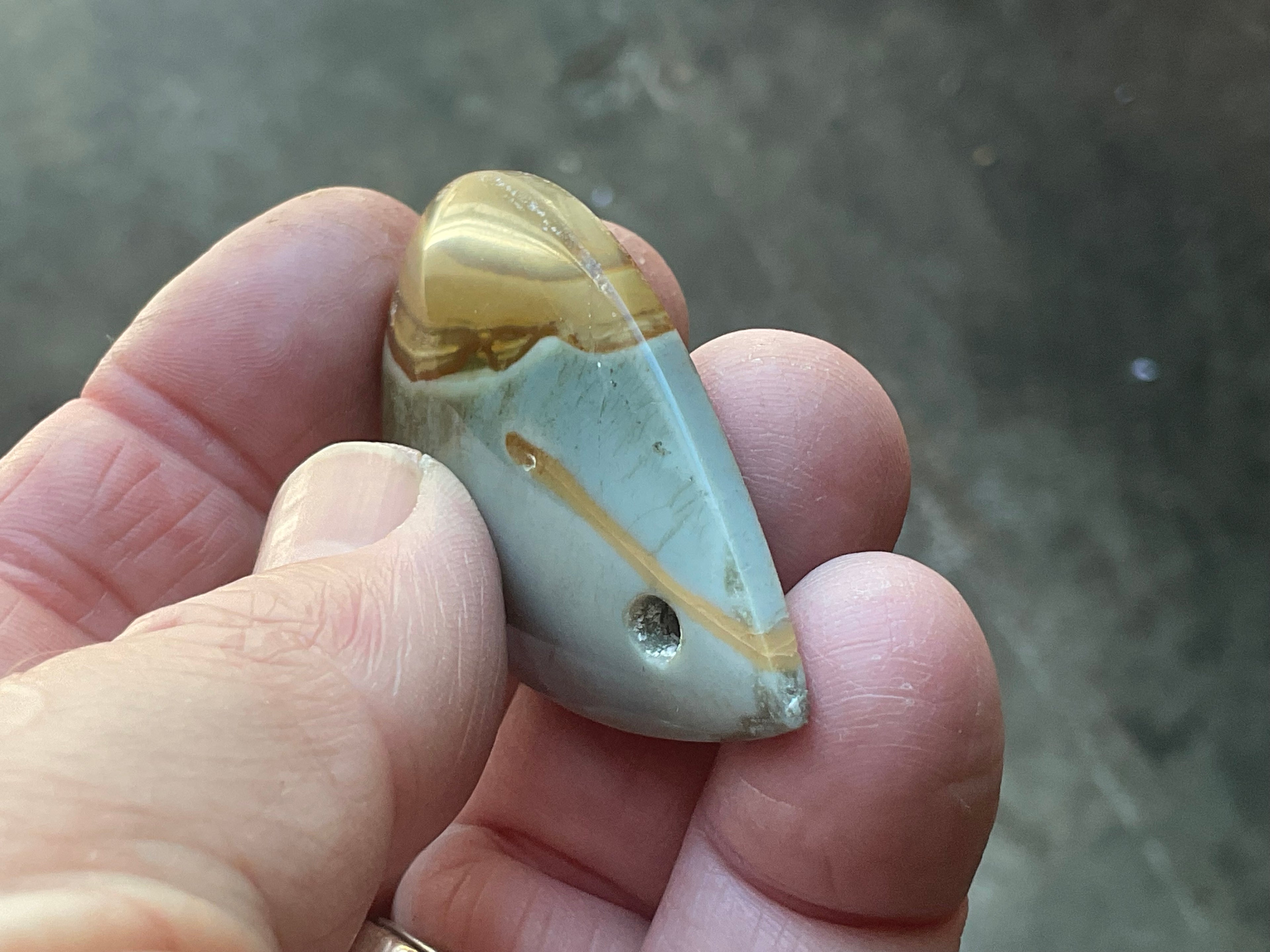 14g Polychrome Jasper Pendant 3A