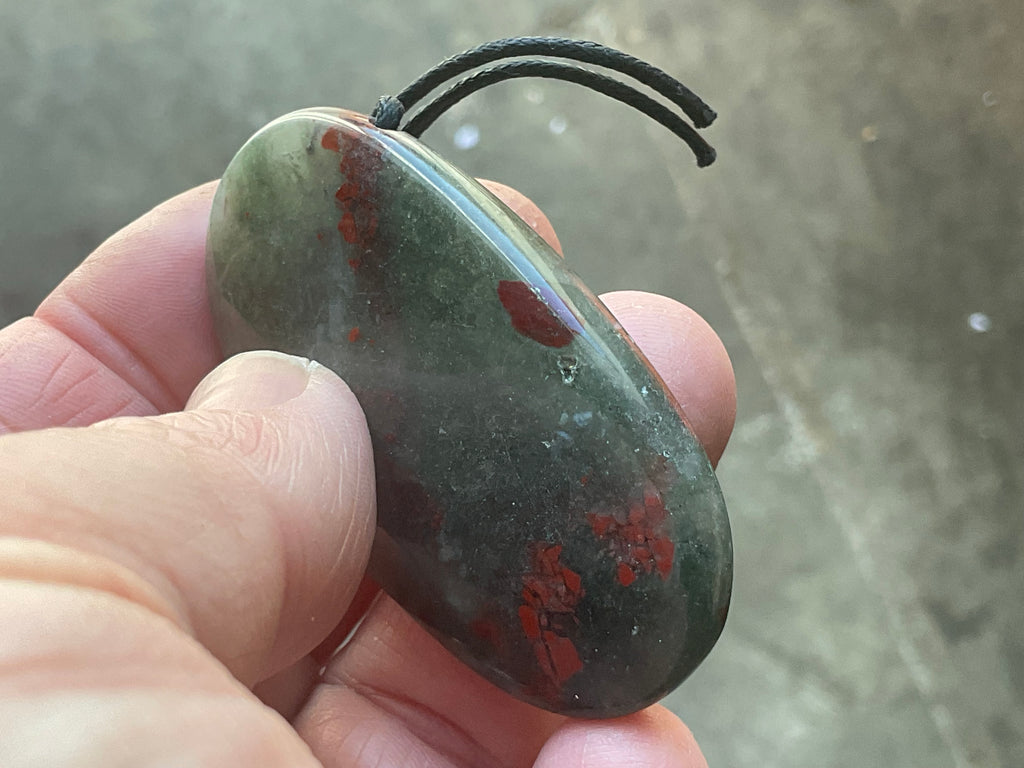 30g Setonite (African Bloodstone) Pendant 1B