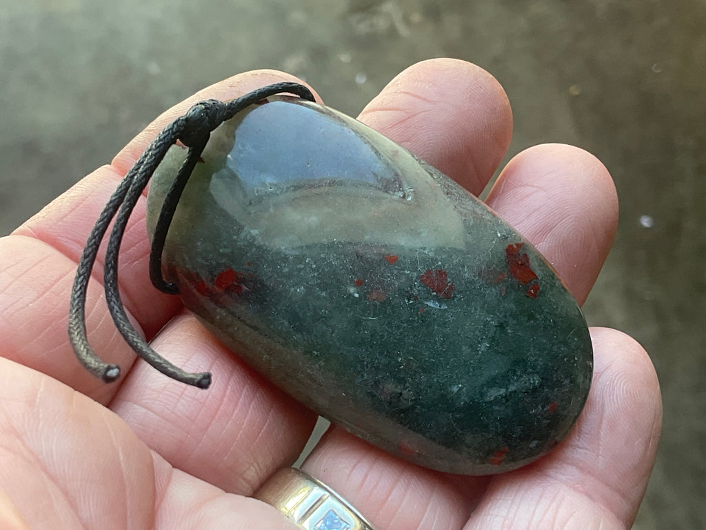 30g Setonite (African Bloodstone) Pendant 1B