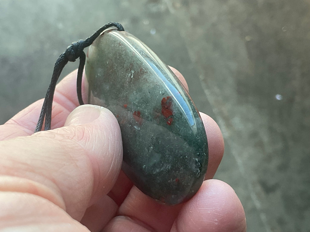 30g Setonite (African Bloodstone) Pendant 1B