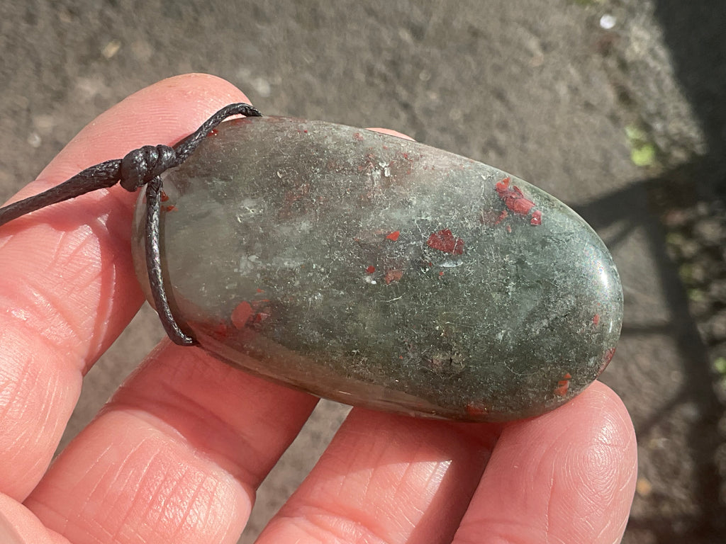 30g Setonite (African Bloodstone) Pendant 1B