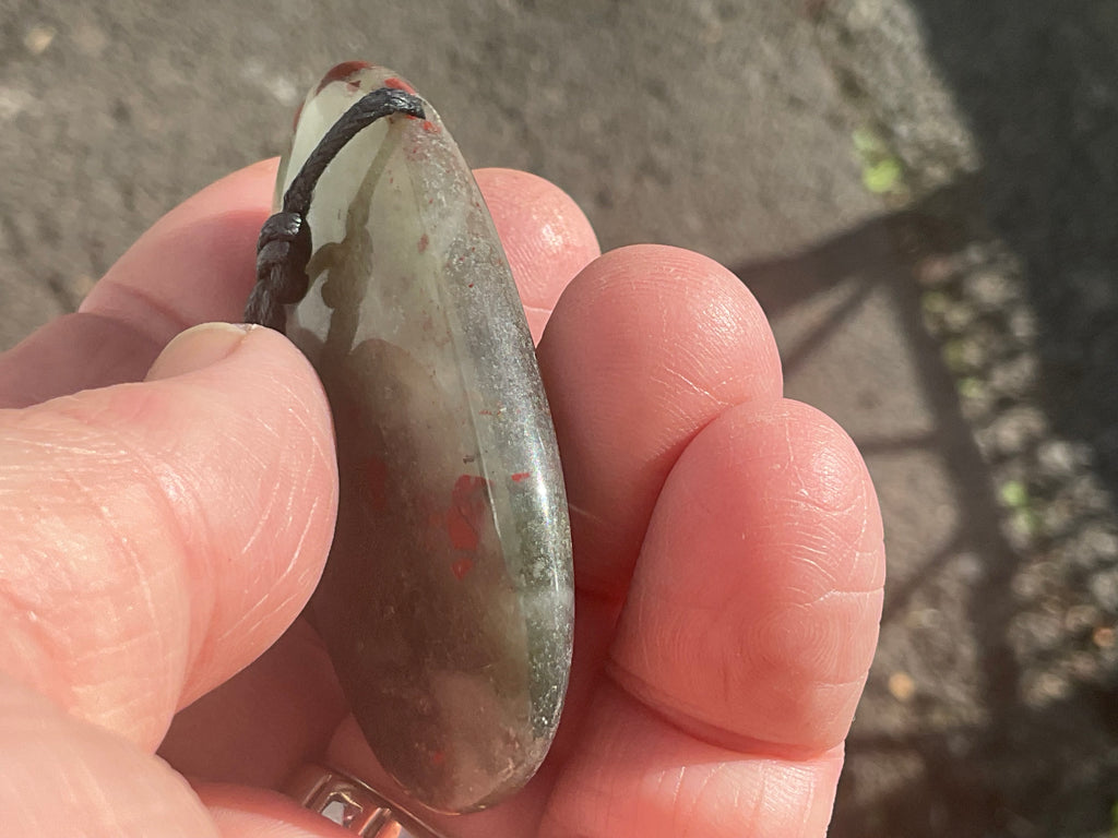 30g Setonite (African Bloodstone) Pendant 1B