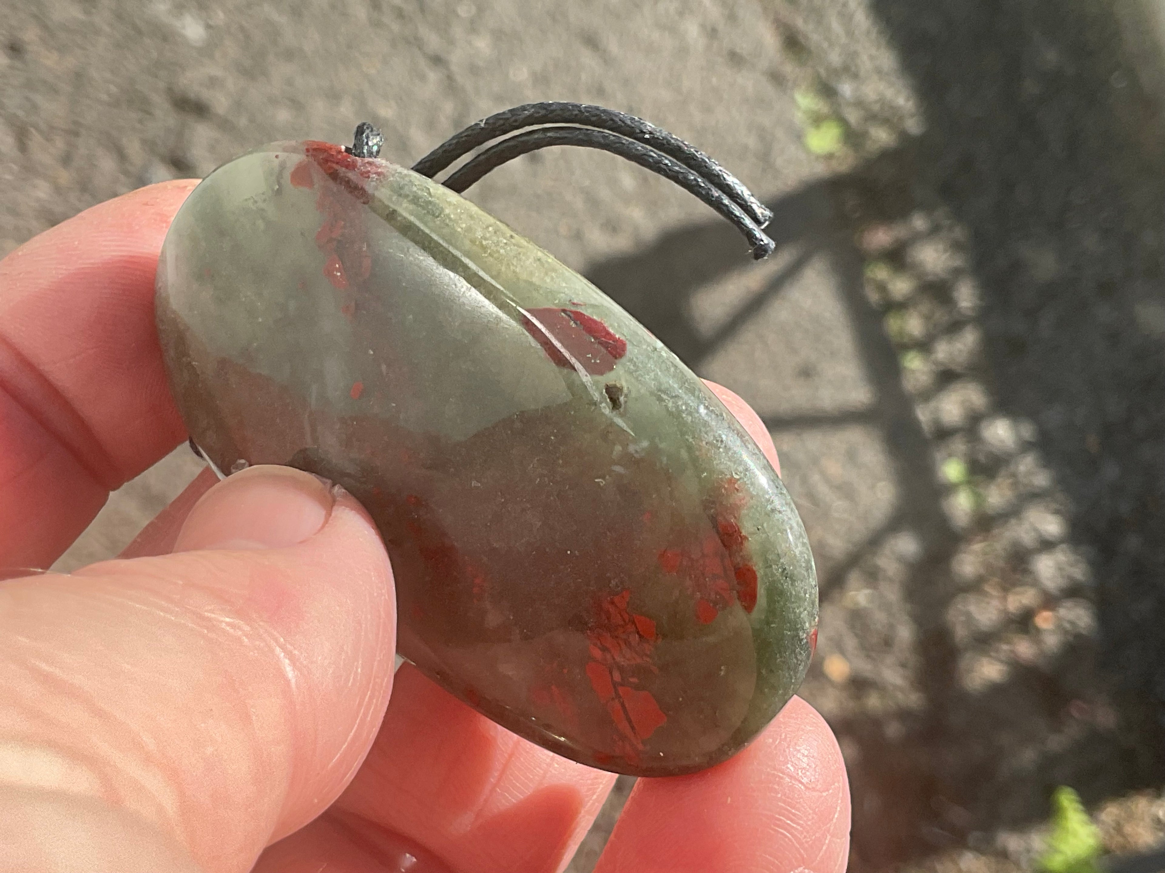 30g Setonite (African Bloodstone) Pendant 1B