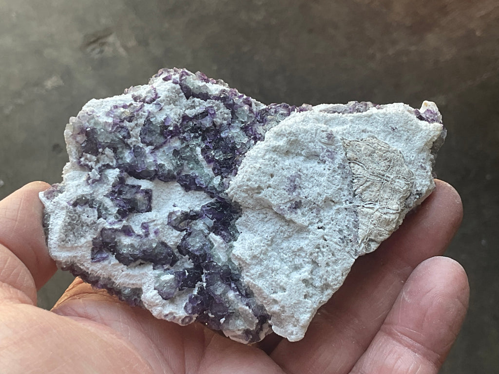 162g Deep Purple Cubic Fluorite Specimen 3A from Fujian, China