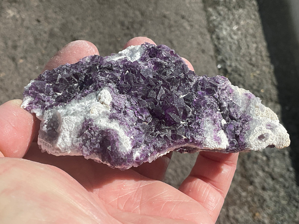 162g Deep Purple Cubic Fluorite Specimen 3A from Fujian, China