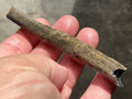 12g Stepped Brown Calcite Tube with Graphite Specimen 3C