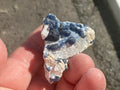 30g Blueberry Fluorite on Spirit Quartz Specimen 1A