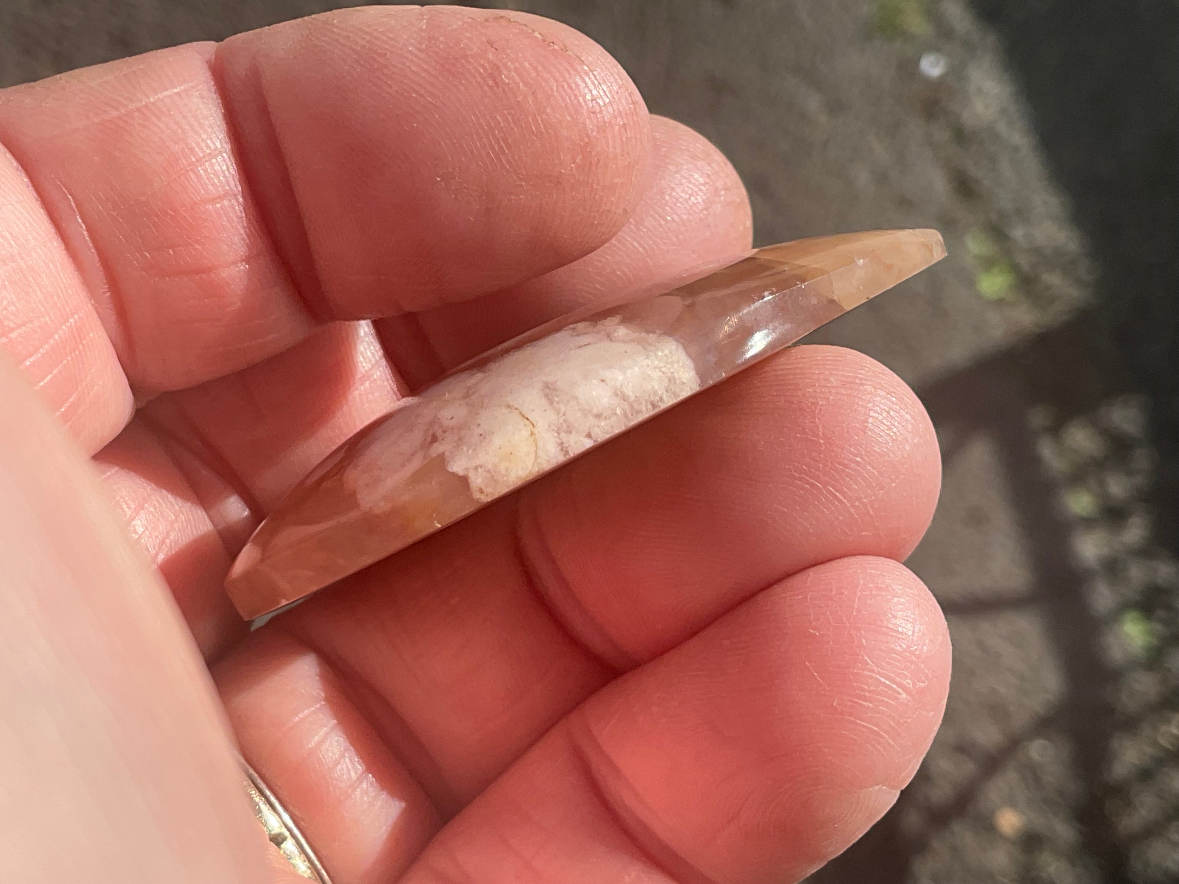 20g Flower Agate Pendant B