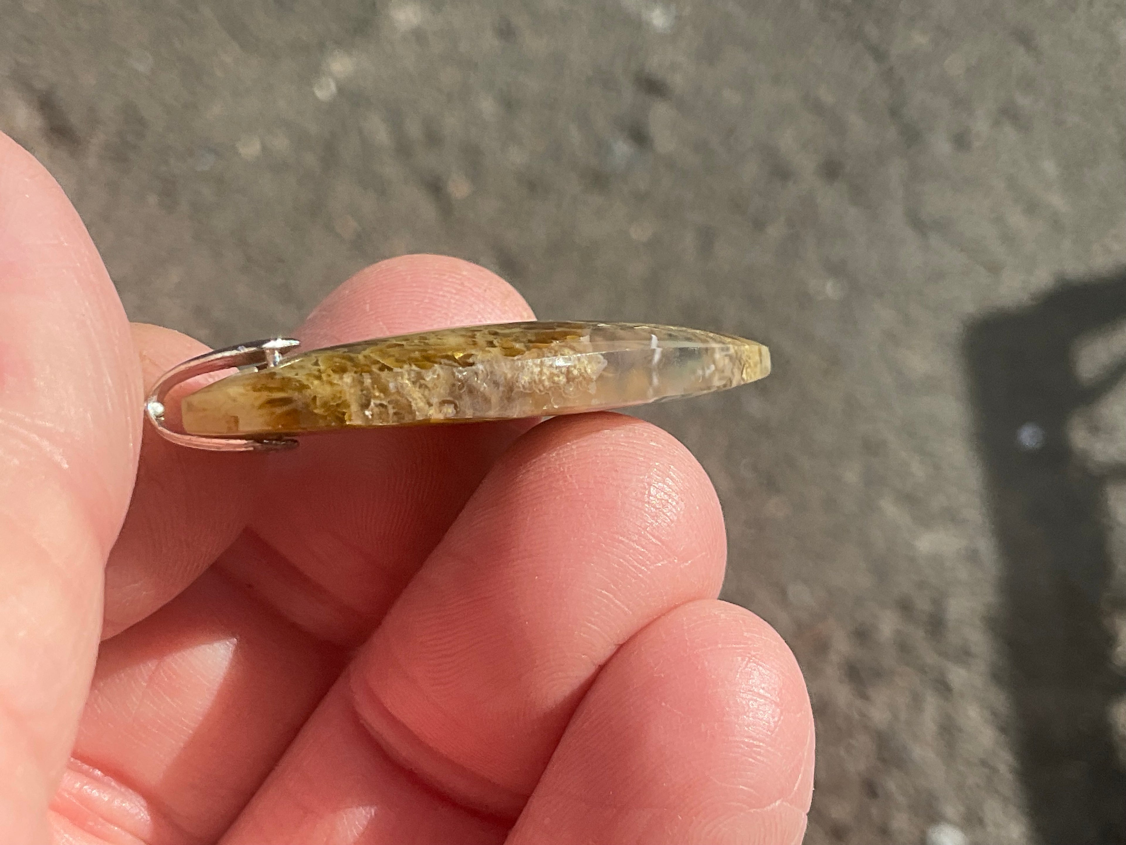 Indonesian Plume Agate Pendant 1B