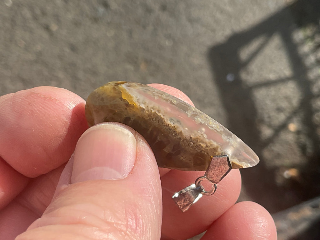 Indonesian Plume Agate Pendants 2A