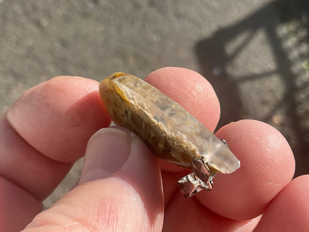 Indonesian Plume Agate Pendants 2A