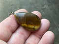 14g Tiger Eye Pendant - Teardrop 2B