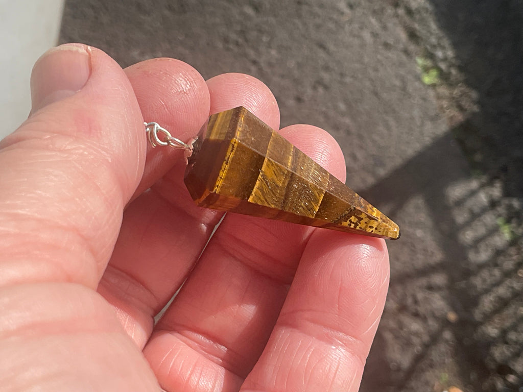 11g Tigers Eye Pendulum C