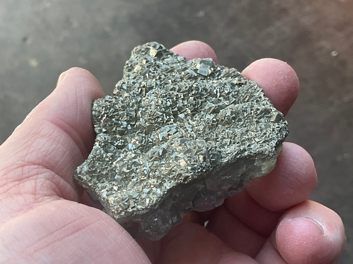 96g Pyrite Encrusted Fluorite Specimen C from Hunan, China