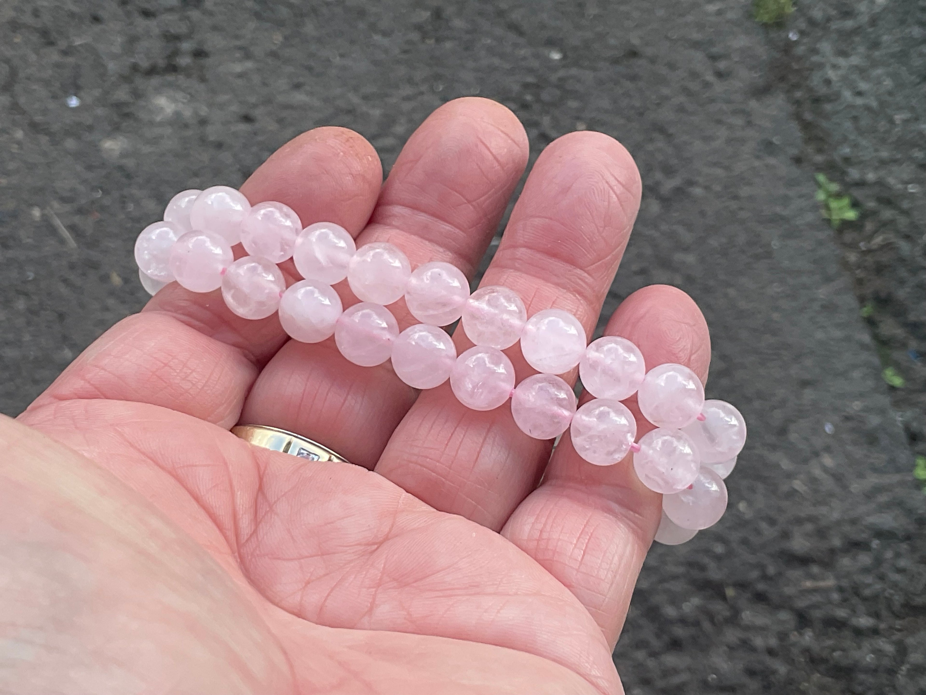 8mm Rose Quartz Bead Bracelet