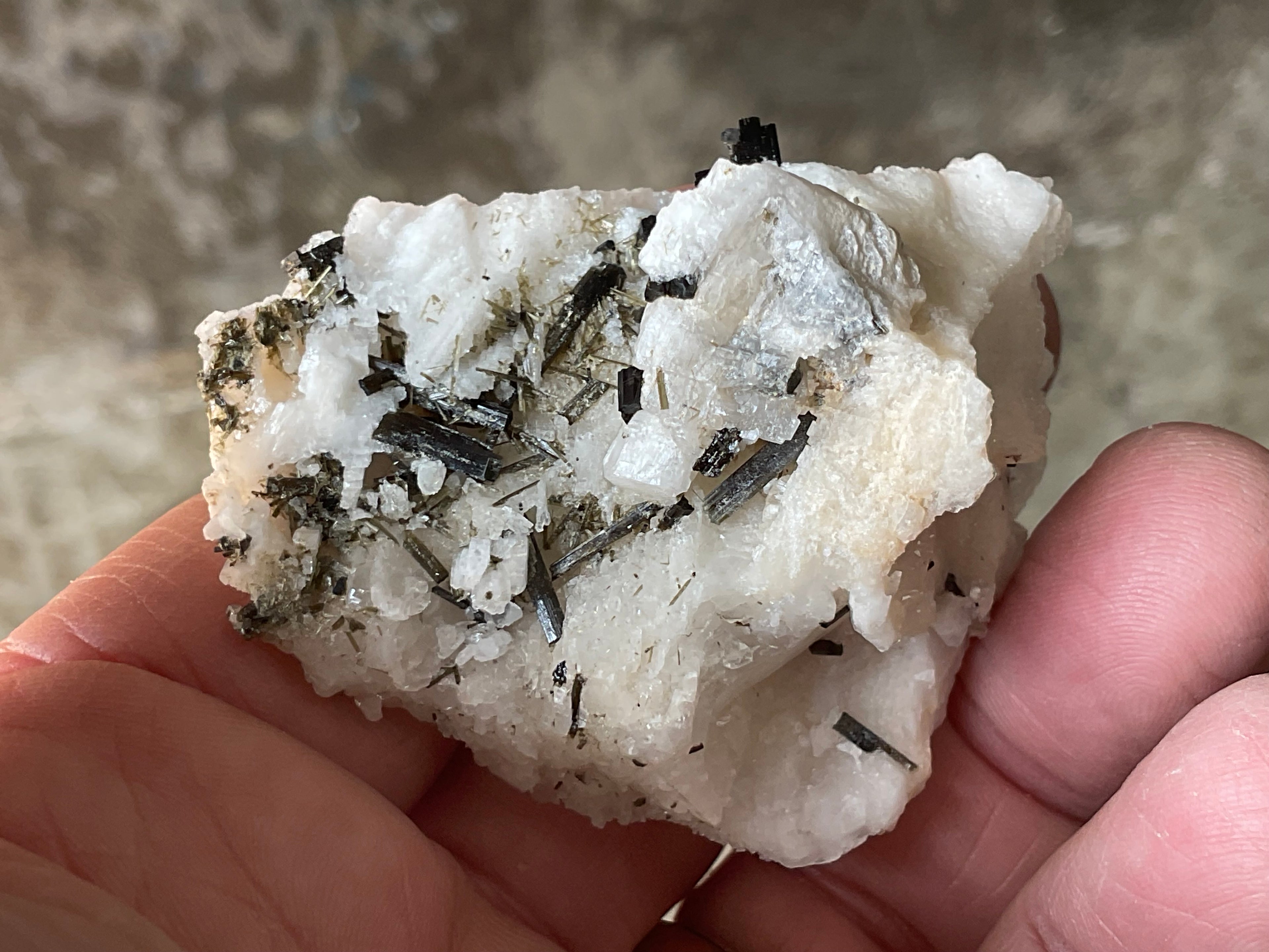 68g Green Elbaite (Tourmaline) in Albite Specimen 1A from Pakistan