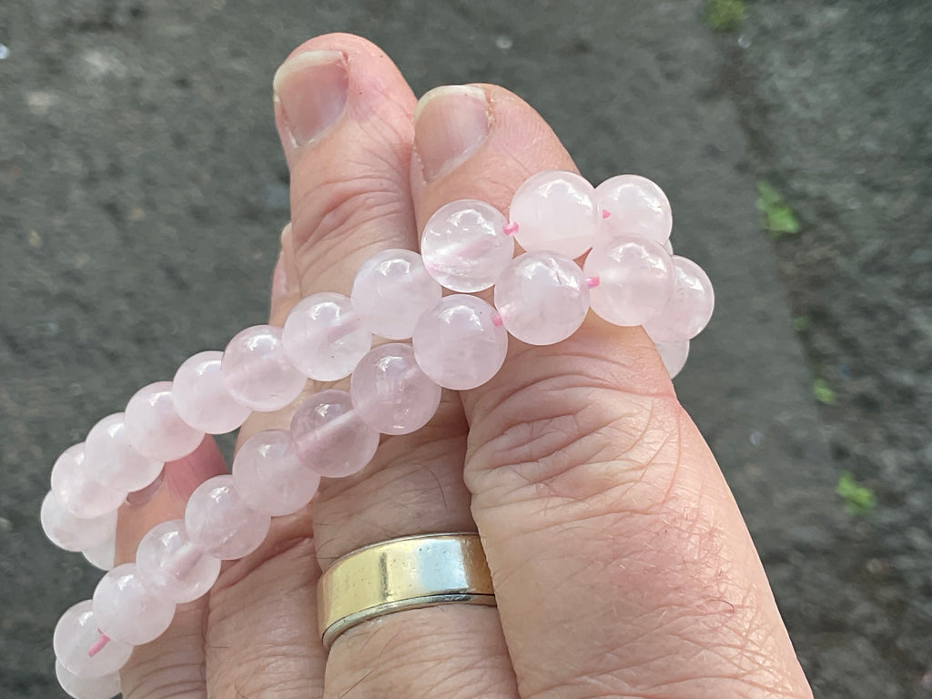 8mm Rose Quartz Bead Bracelet
