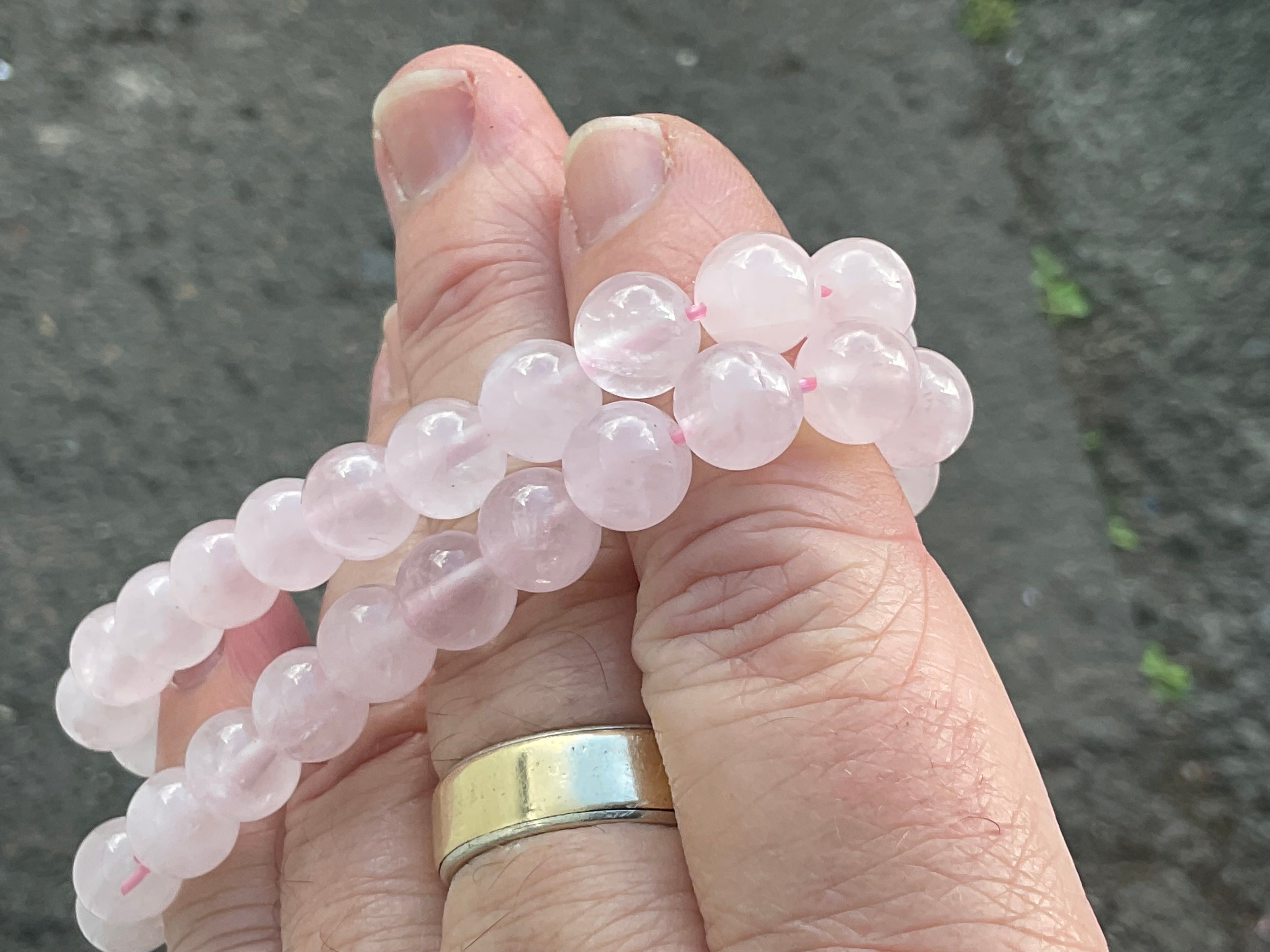 8mm Rose Quartz Bead Bracelet
