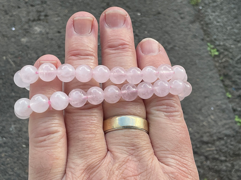 8mm Rose Quartz Bead Bracelet