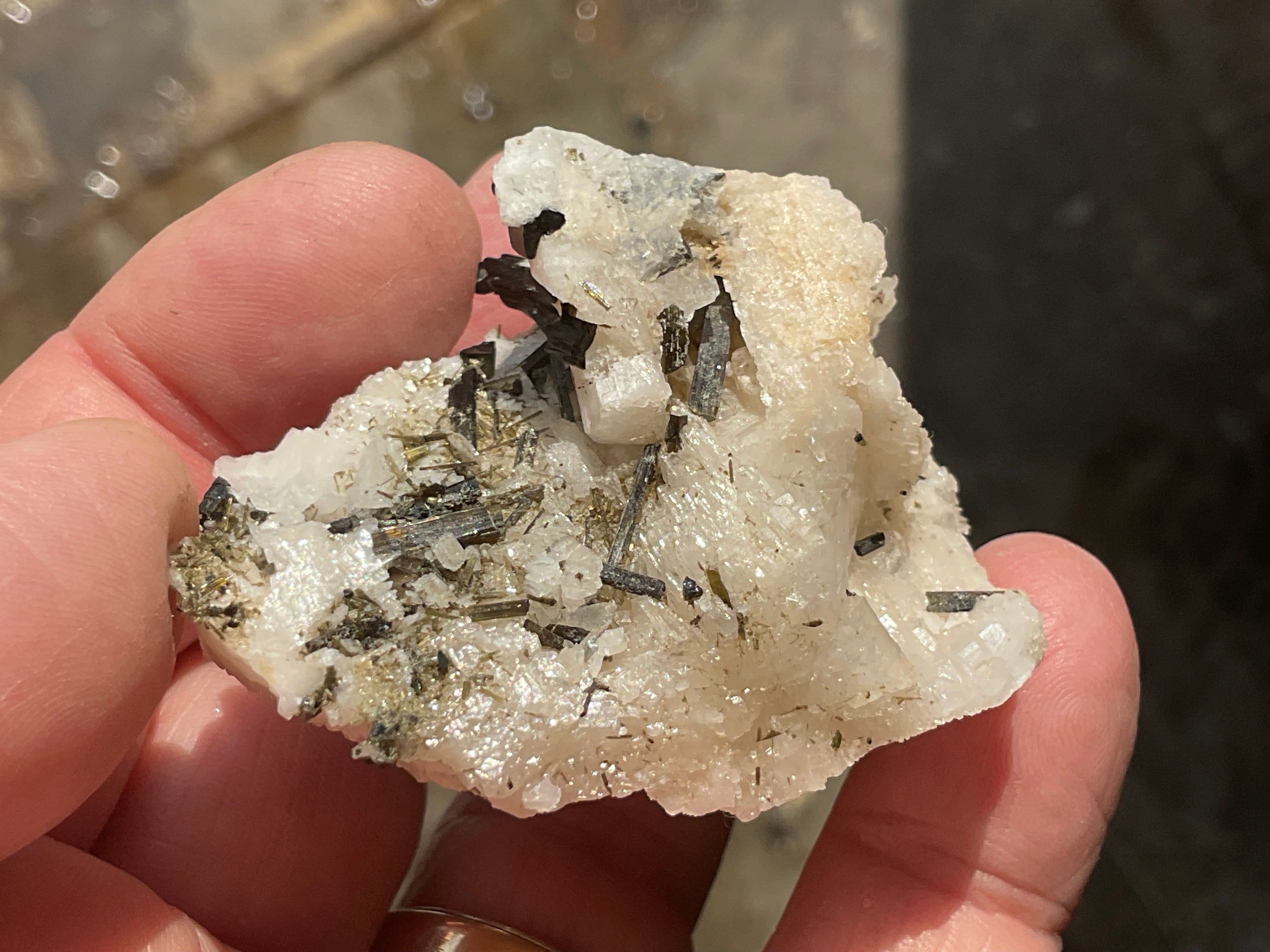 68g Green Elbaite (Tourmaline) in Albite Specimen 1A from Pakistan